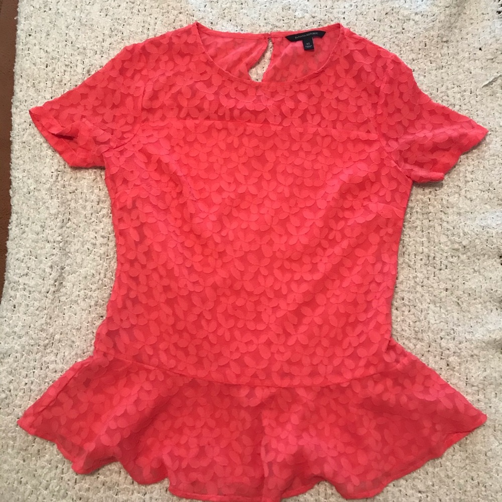 Banana republic peplum shirt